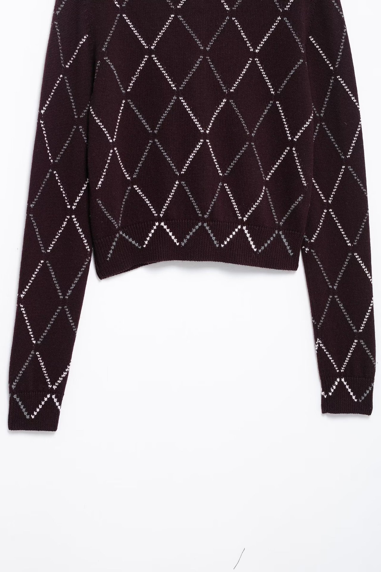 Urban Grid Long Sleeve Sweater