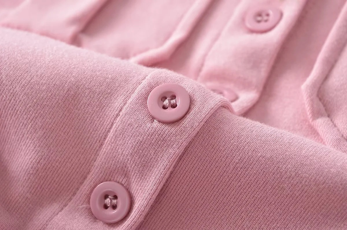 Ladies Half Sleeve Notch Collar Cardigan Tee