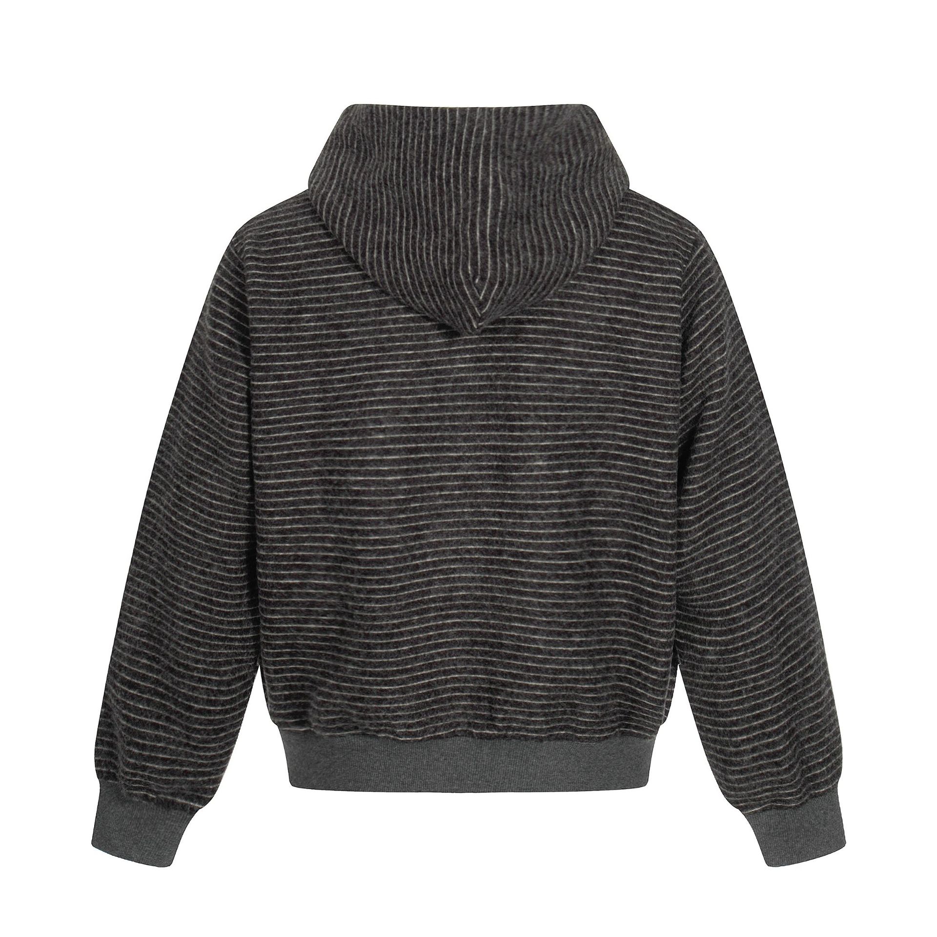 Mens Oversized Banded Hood Cardigan