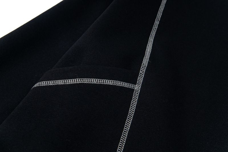 Street Relaxed Fit Zip-Up Letter Print Hoodie