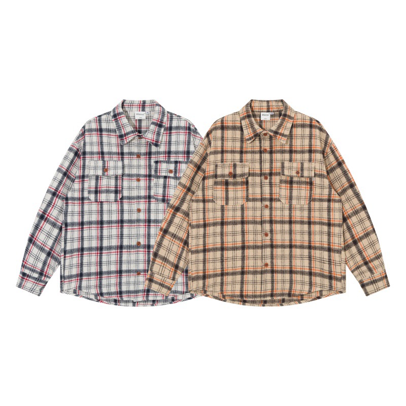 Warm Relaxed Utility Tartan Oxford Shirt