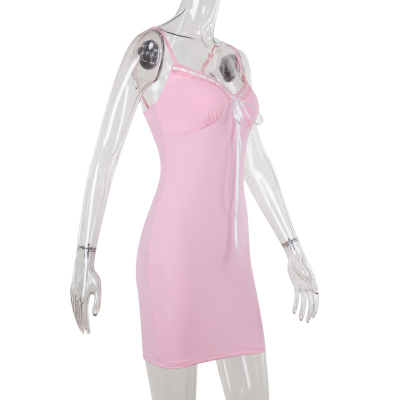 V-Neck Bodycon Polyester Spandex Skirt