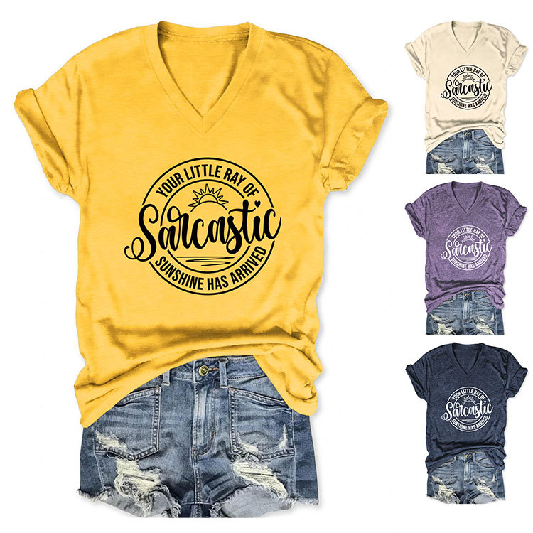 Sassy Geometric Print Round Neck T-Shirt