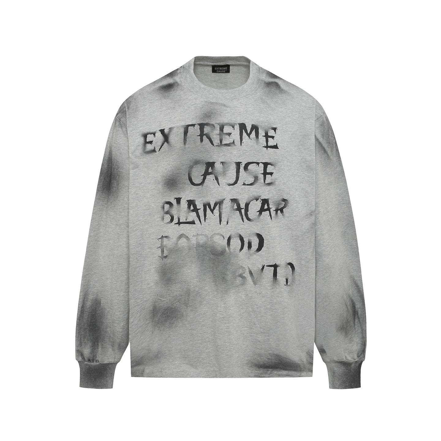Graffiti Typography Cotton Hoodie
