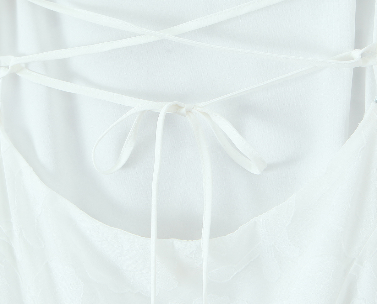 Open Back Loose Fit Midi Dress