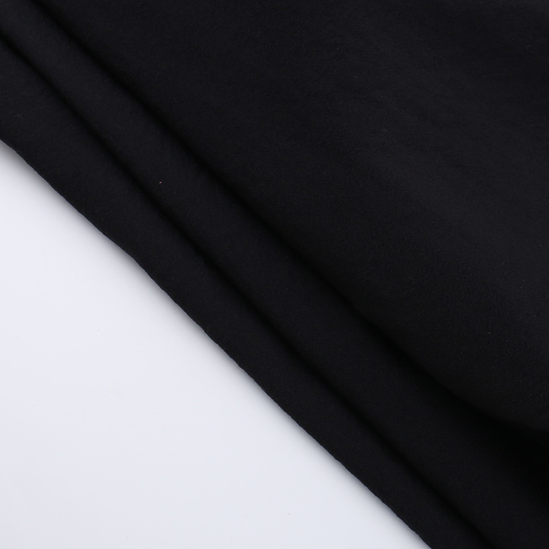 Sultry Deep Retro Draped Solid Polyester Skirt