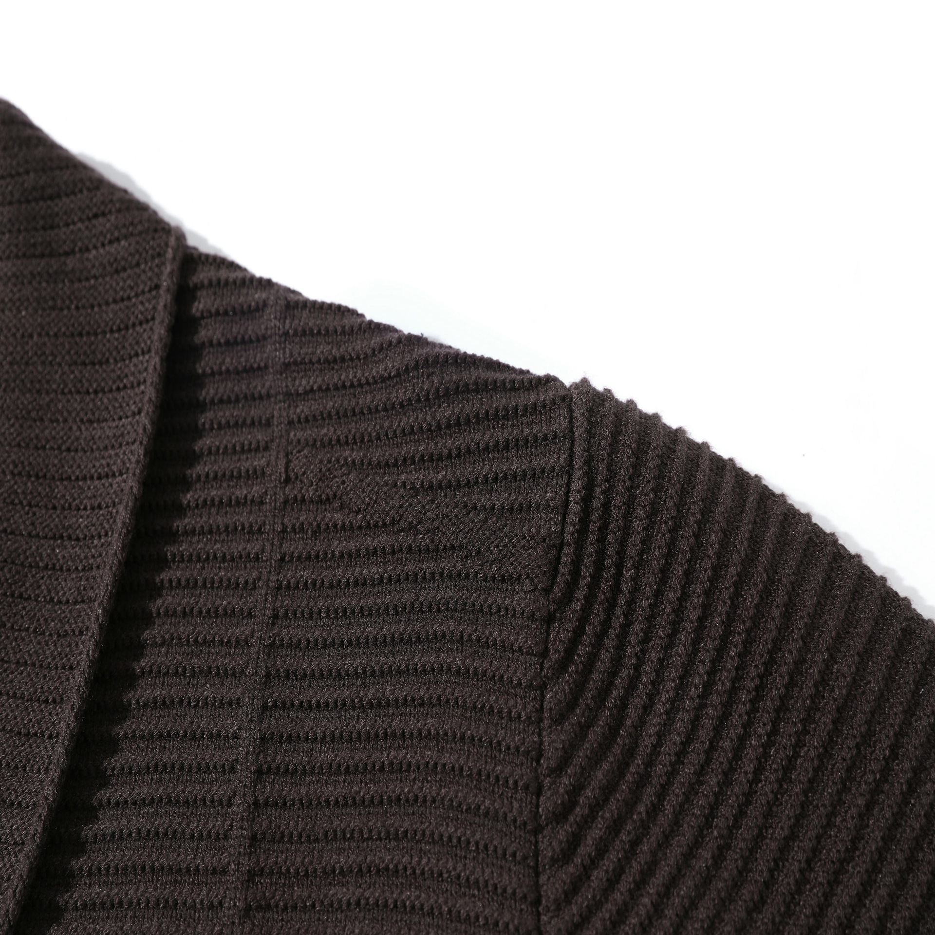 Japanese Workwear Nylon Jacquard Long Sleeve Oversized Cardigan