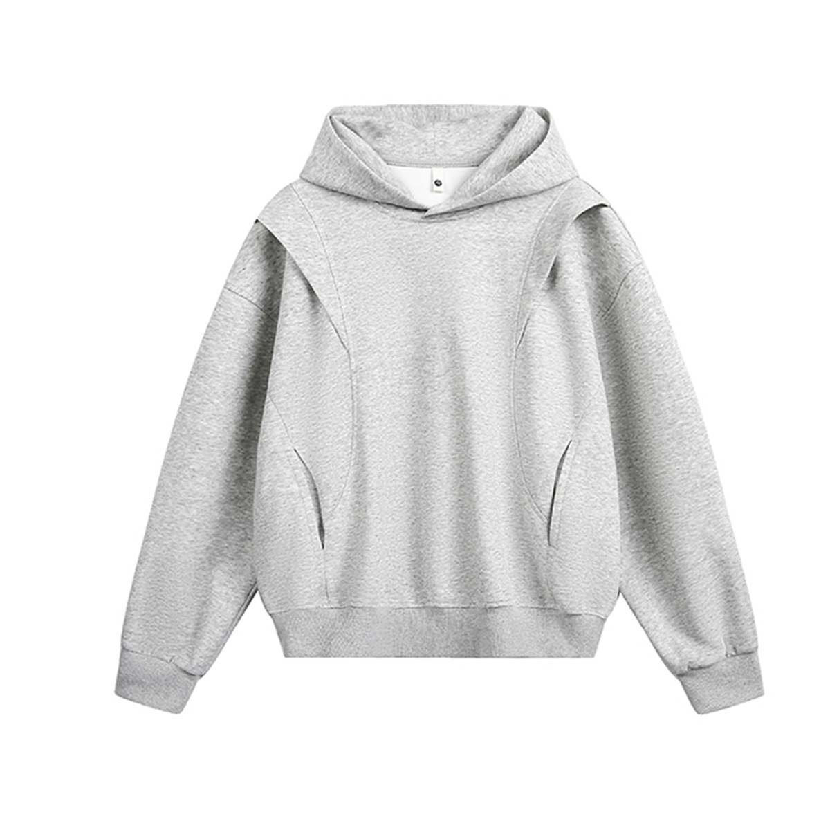 Retro Cotton Blend Loose Fit Hoodie