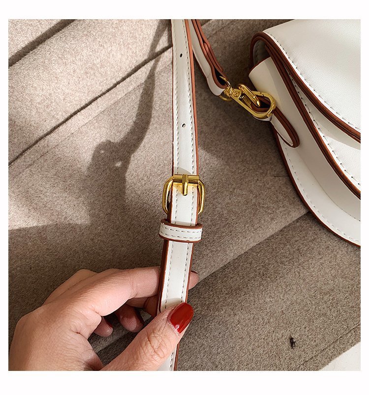 Mirco Creative Small Shoulder handbag Microfiber Synthetic Leather Saddle Bags Versatile Luxury Designer Crossbody Bag for Women