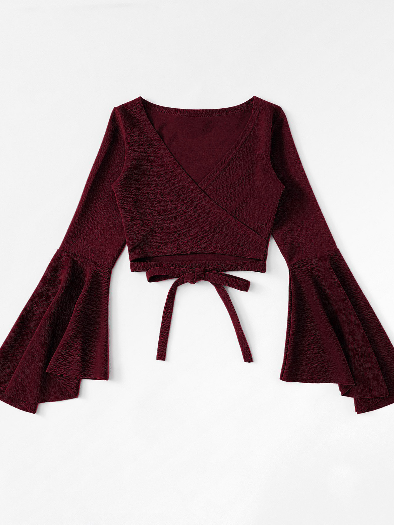 Ladies' V-Neck Long Sleeve Relaxed Top
