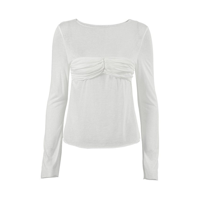 Ladies Commuter Cotton Body-Hugging Crew Sweater