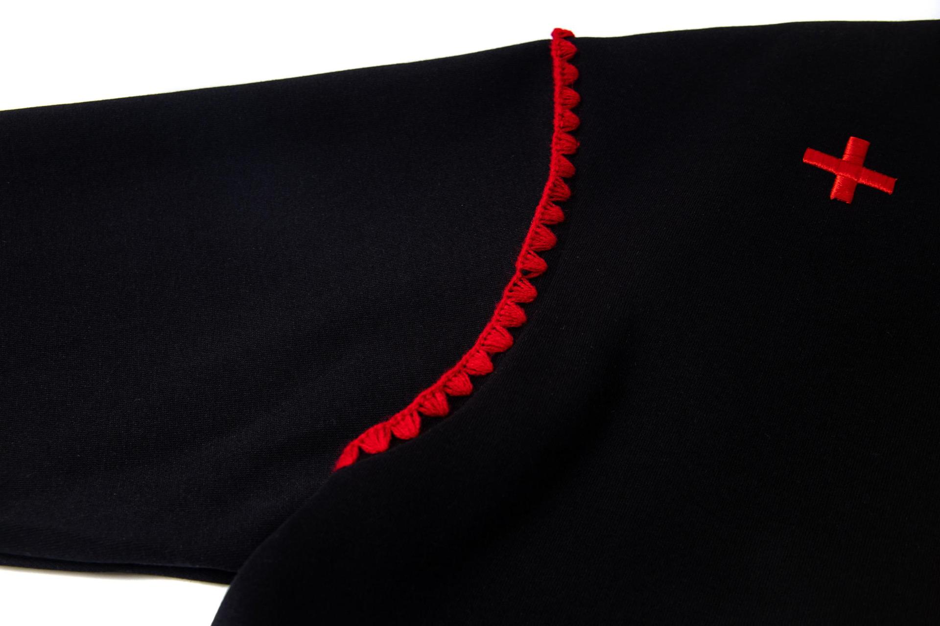Long Sleeve Cotton Orchard Applique Hoodie