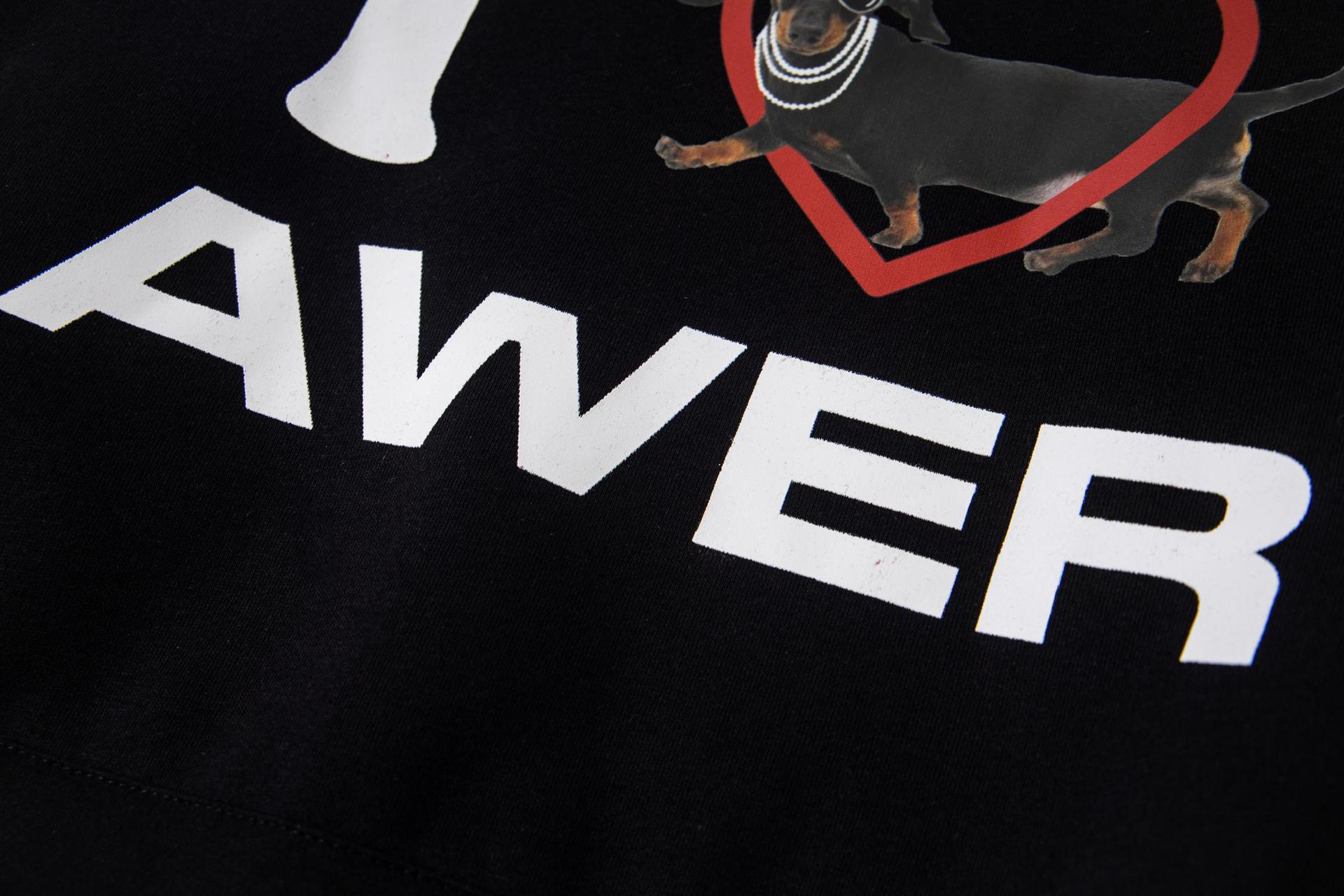 Dachshund Graphic Oversized Cotton Hoodie