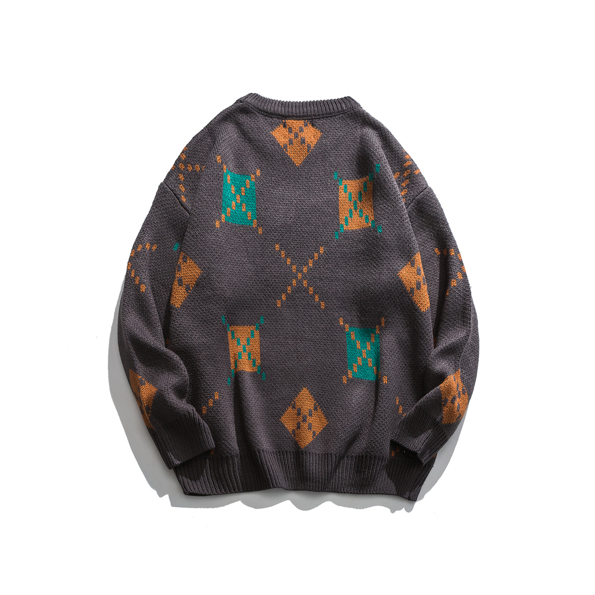 Japanese Workwear Color Block Oversized Sweater