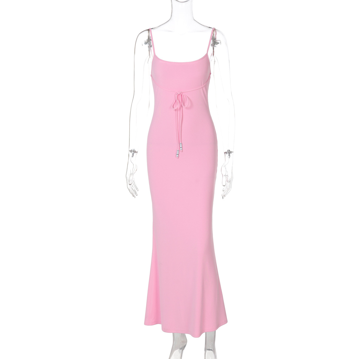 Asymmetric Neckline Bodycon Evening Dress