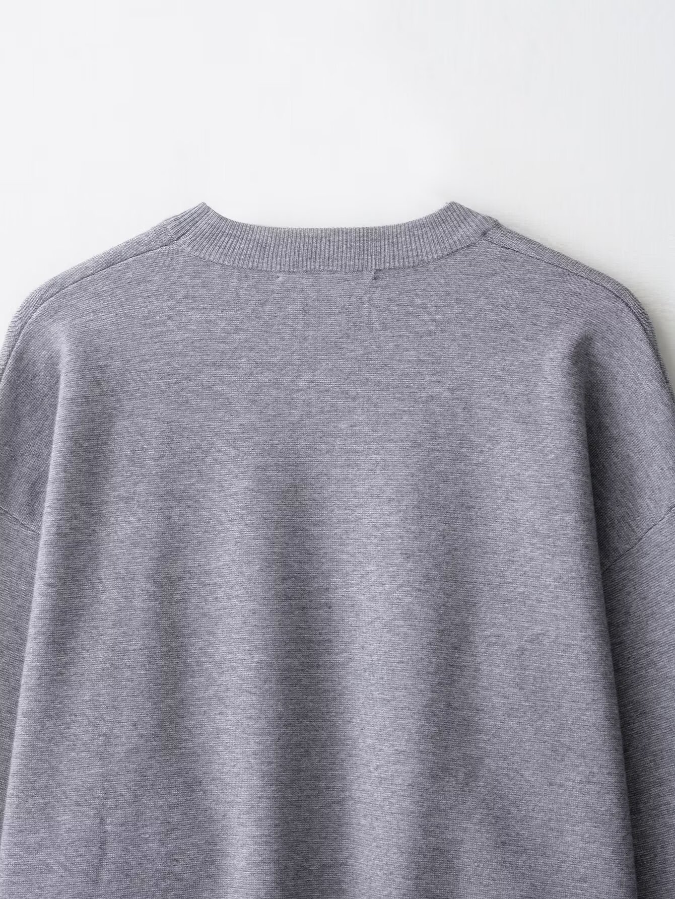 Ladies' Crew Collar Full Sleeve Bicolor Knit Sweater