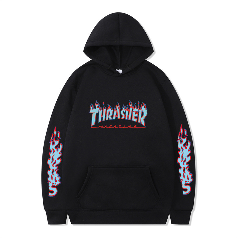 Hip Hop Streetwear Plain Loose Hoodie