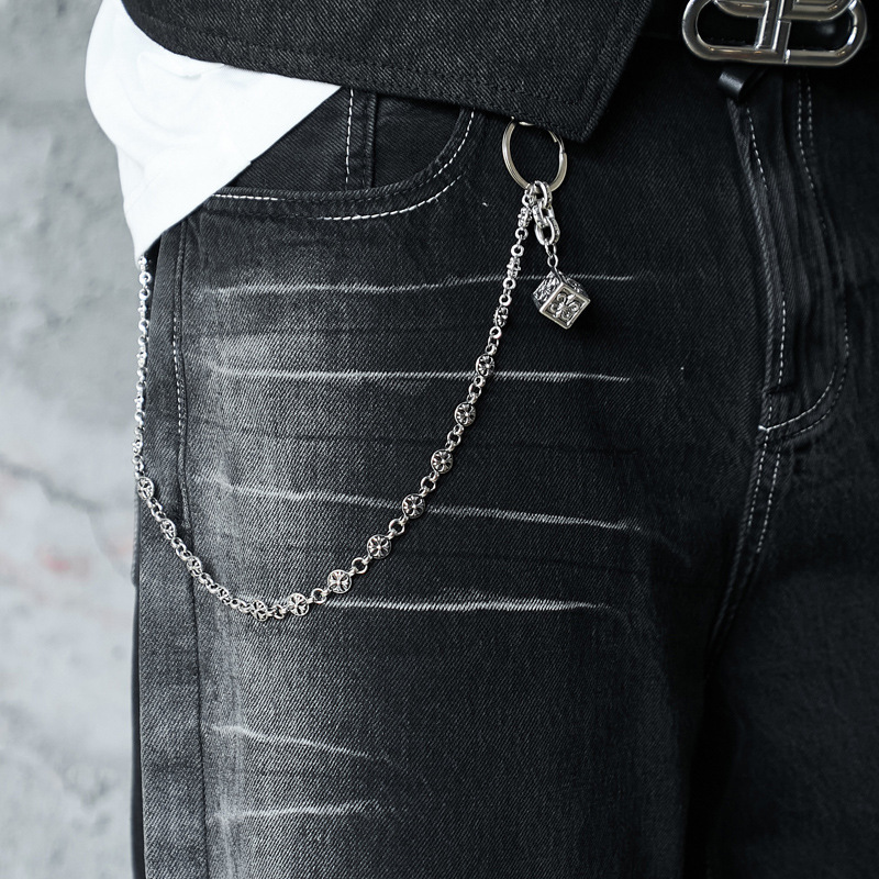Vintage Washed Lightning Pattern Straight Leg Jeans Men High Quality Gradient Trendy Brand Wide Leg Pants