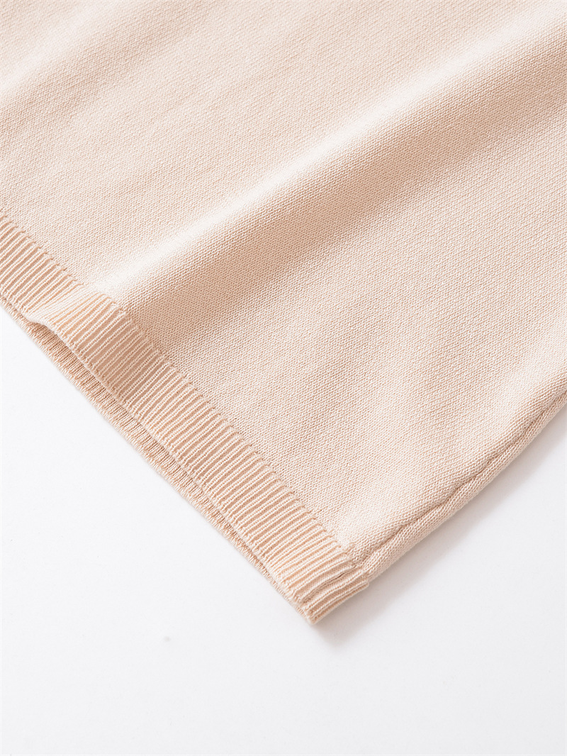 Oversized Plain Crew Polyester Sweater