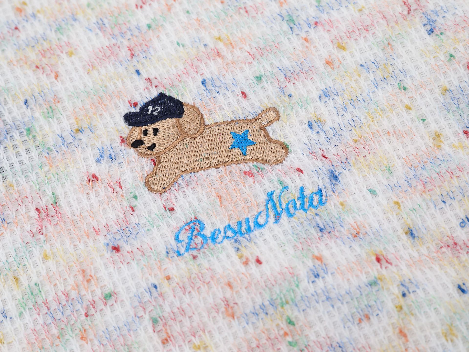 Retro Faux Layered Oversized Puppy Motif Hoodie