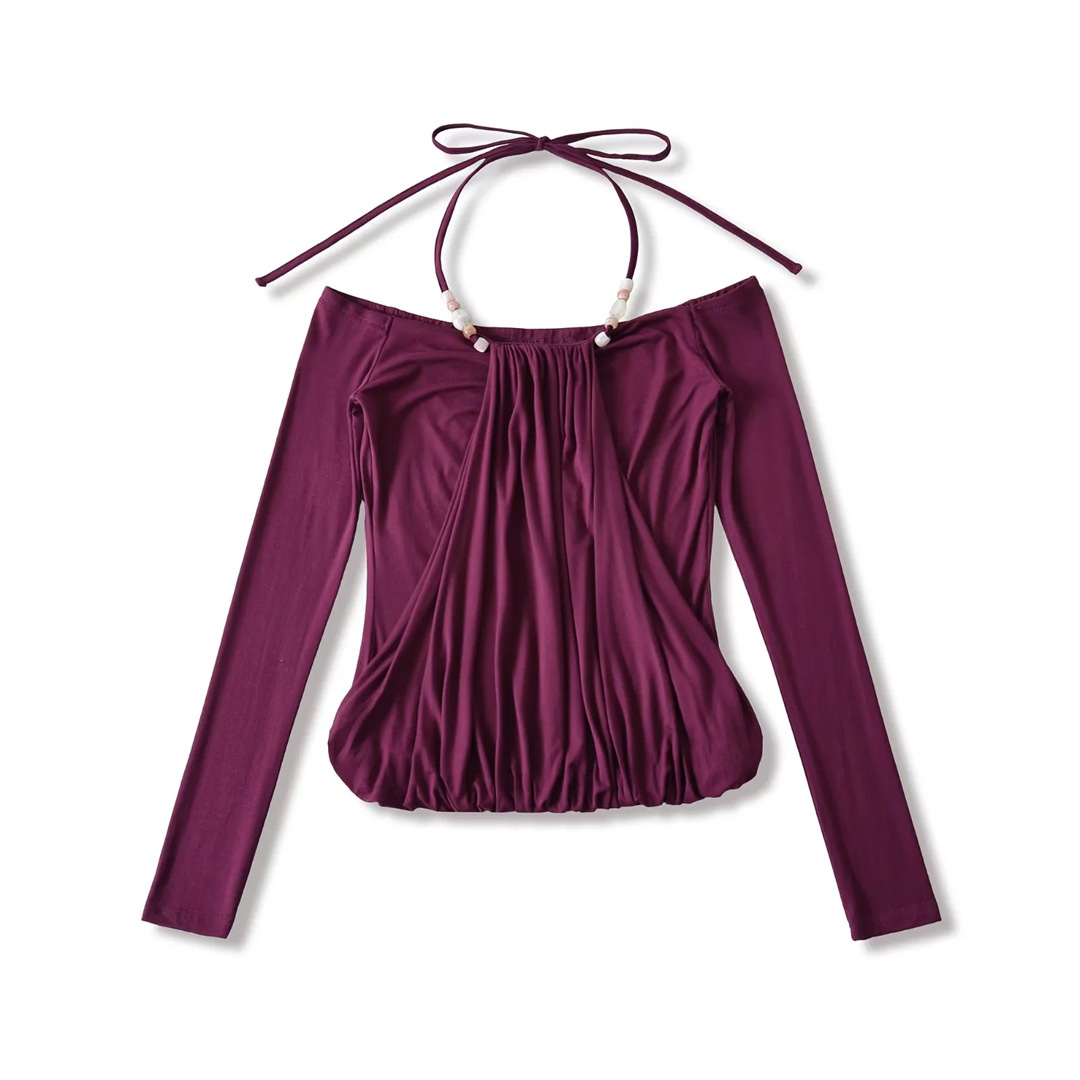 One-Shoulder Slim Fit Spicy Tee