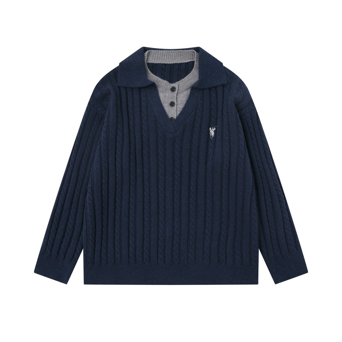 Streetwear Oversized Solid Long Sleeve Sweater