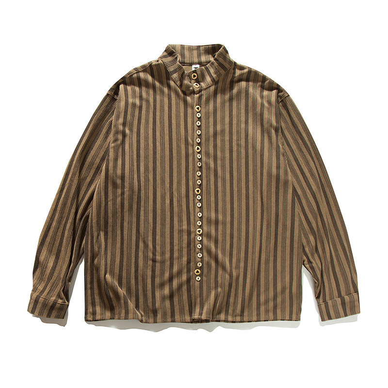 Retro Japanese Oversized Polyester Shirt