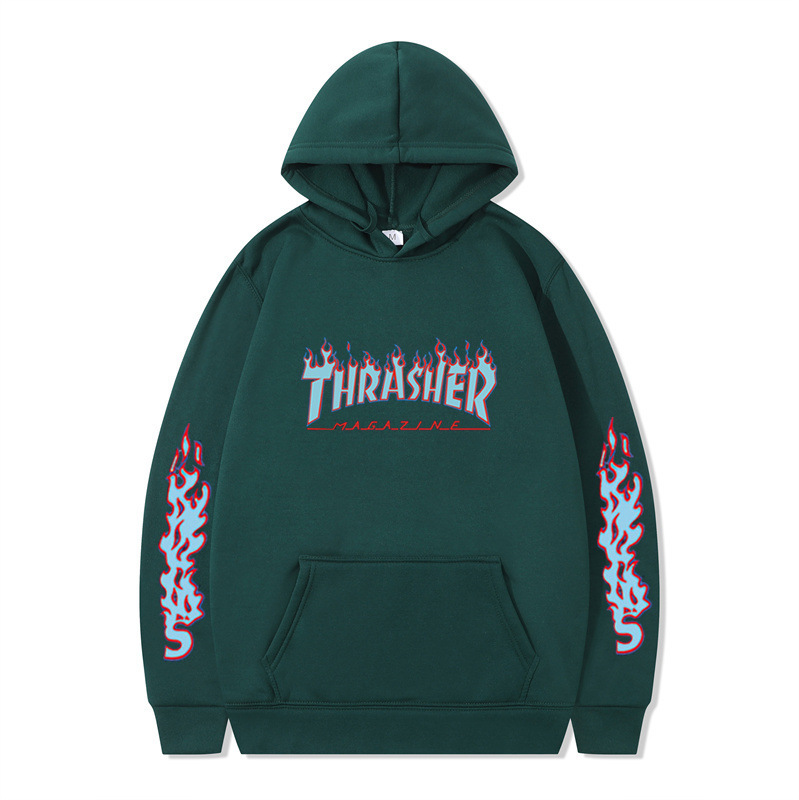 Hip Hop Streetwear Plain Loose Hoodie
