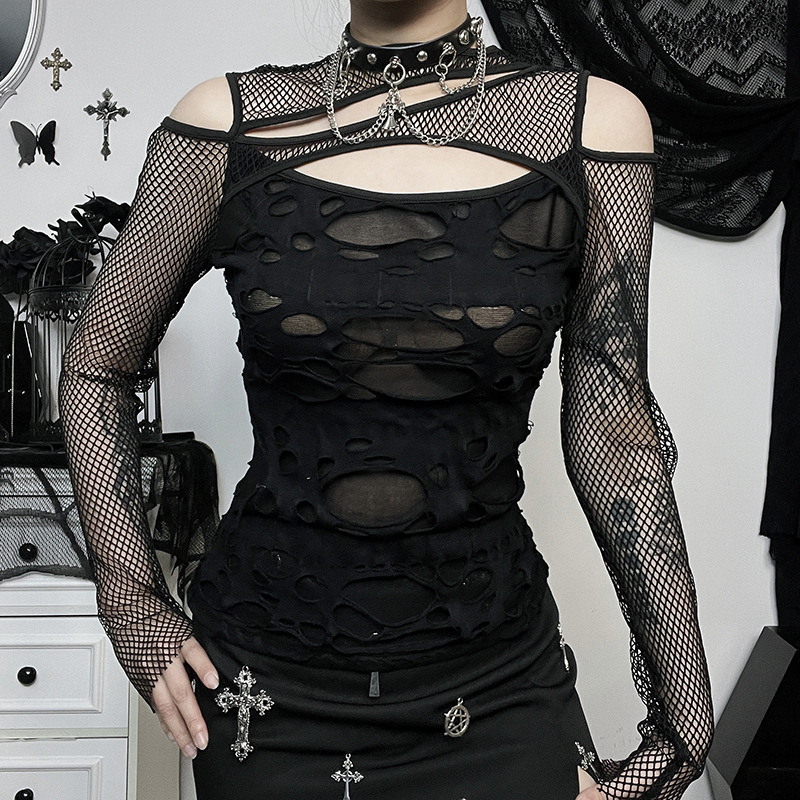 Private Ladies Scarf Collar Full Sleeve Solid Top