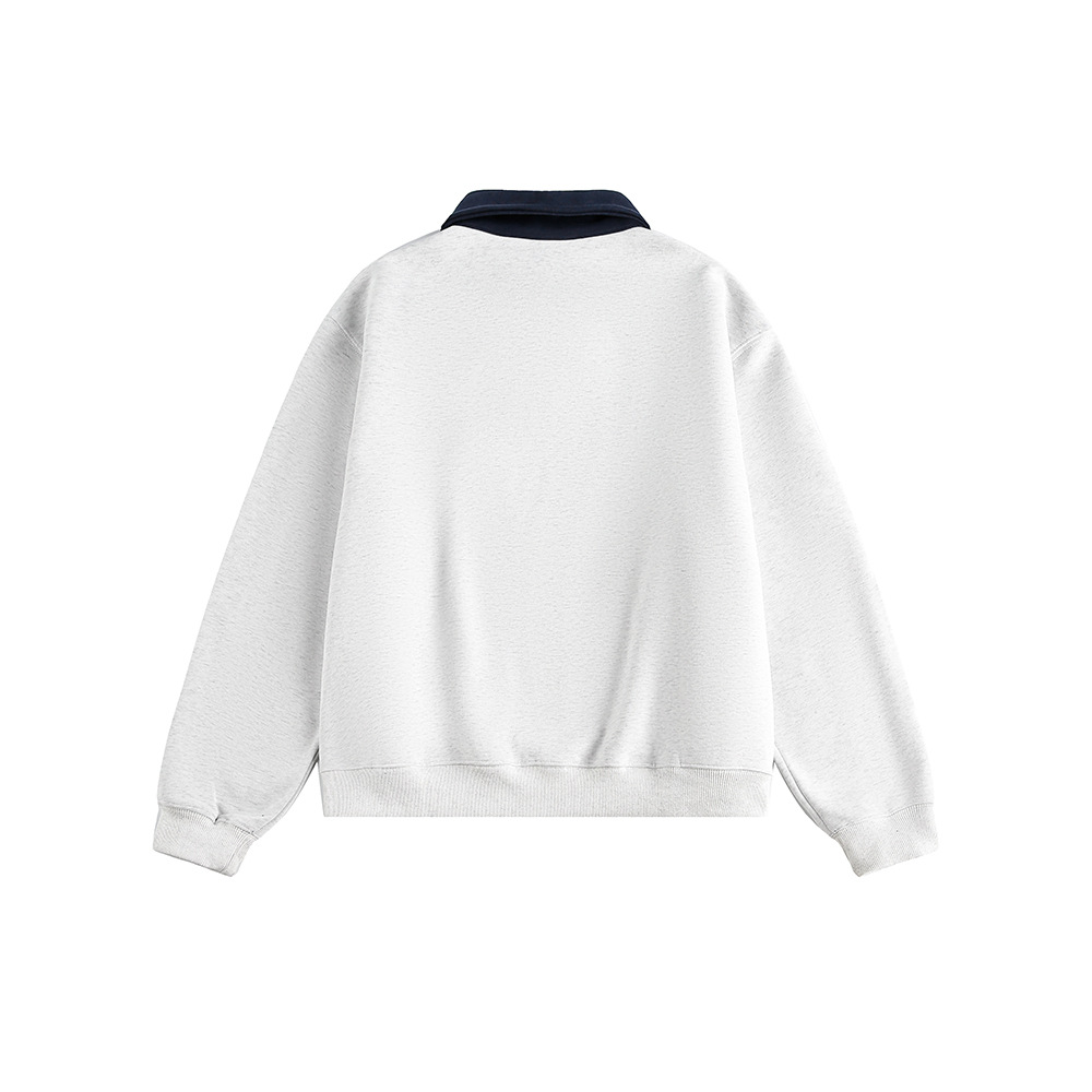 Two-Tone Shirt-Style Oversized Hoodie