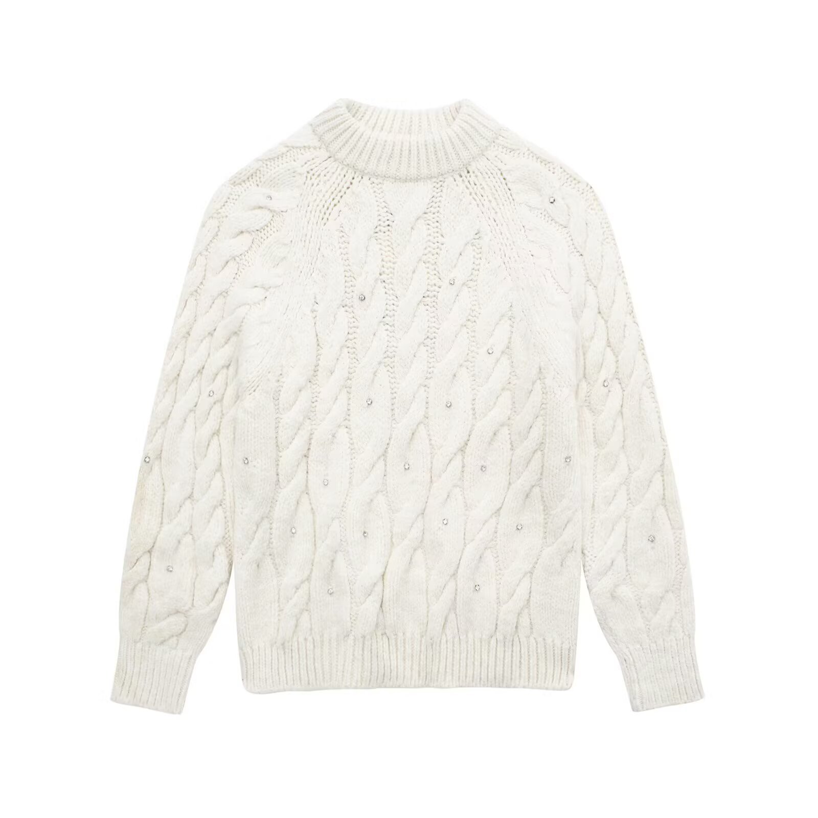 Bright eight ply knitted sweater