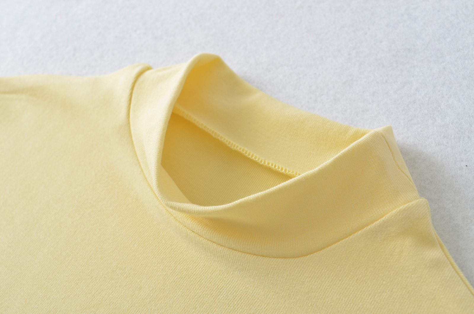 Half-high Neck Short Sleeve Fitted Base Layer Top T-shirt