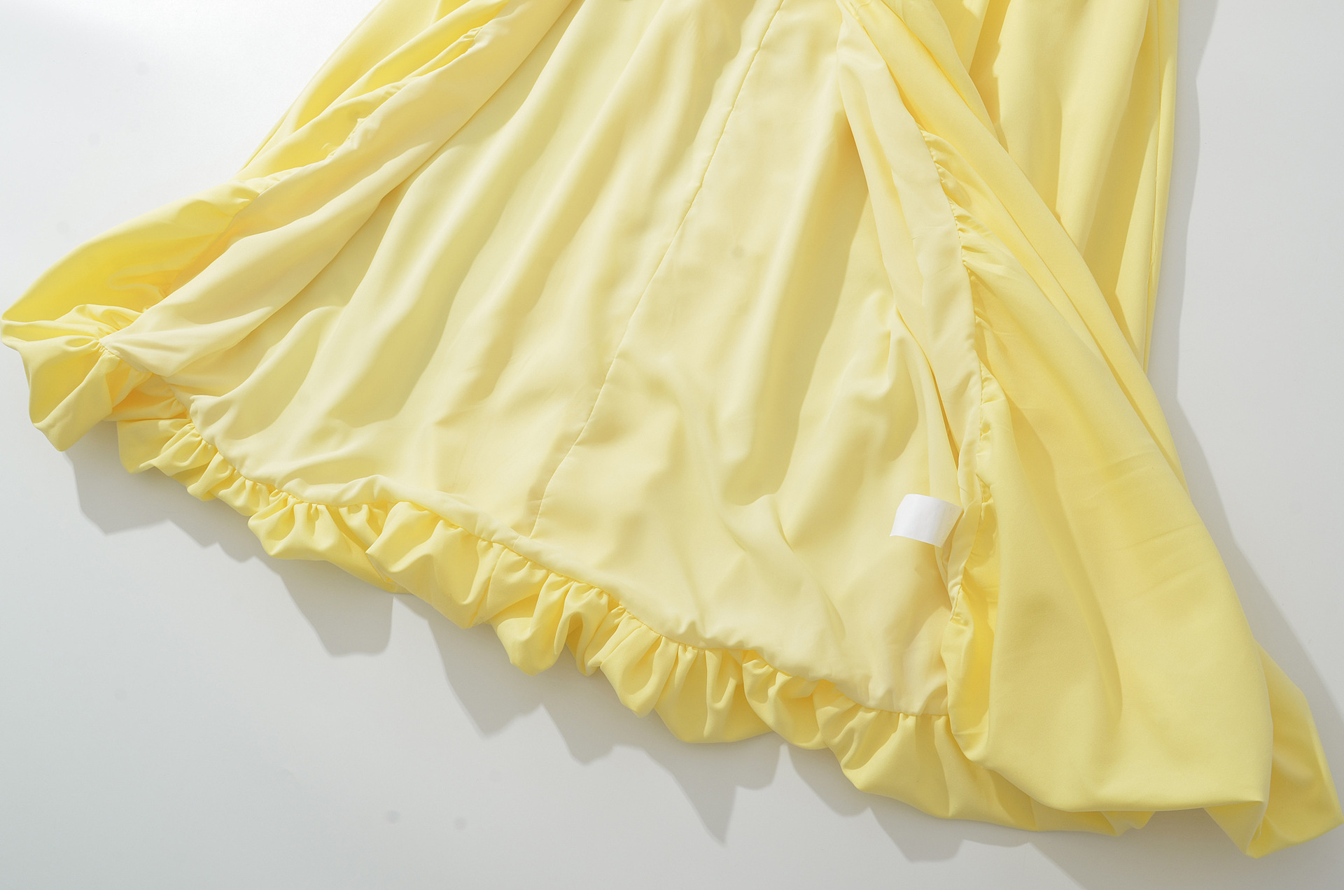 Polyester Tube Slit Puff Dress