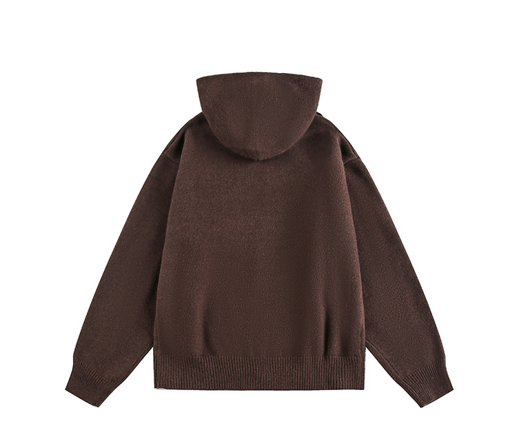 American Trend Oversized Long Sleeve Hood Cardigan