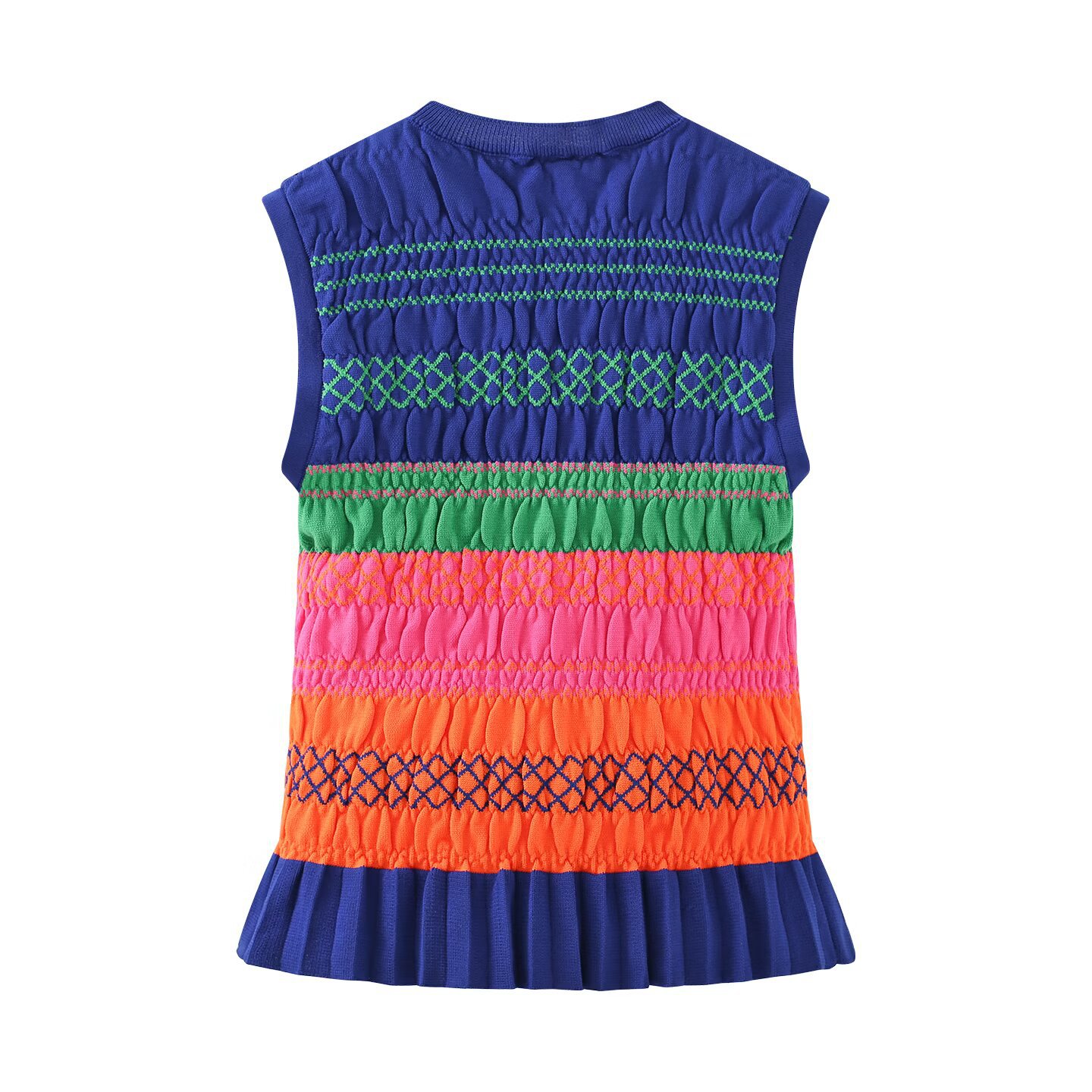 Two-Tone Polyester Tank Top