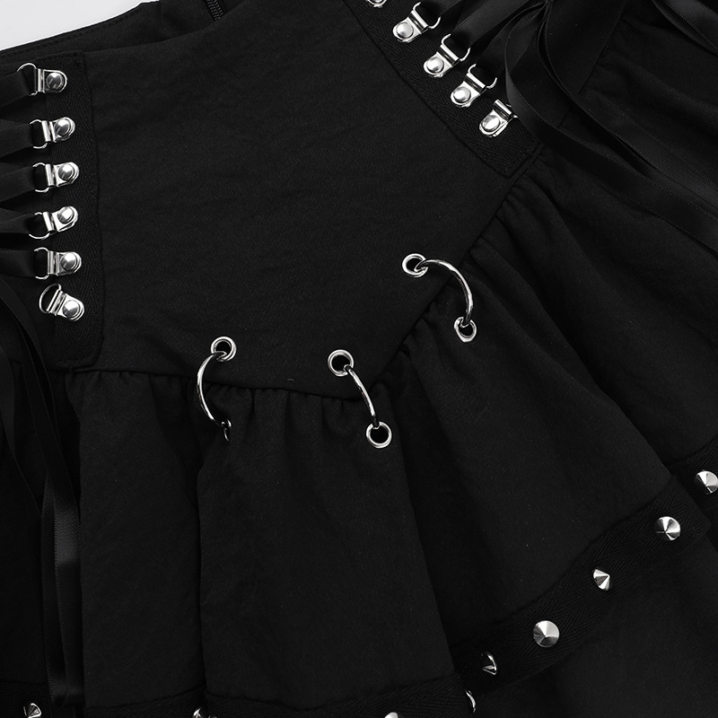 Fitted Shiny Edgy Skirt