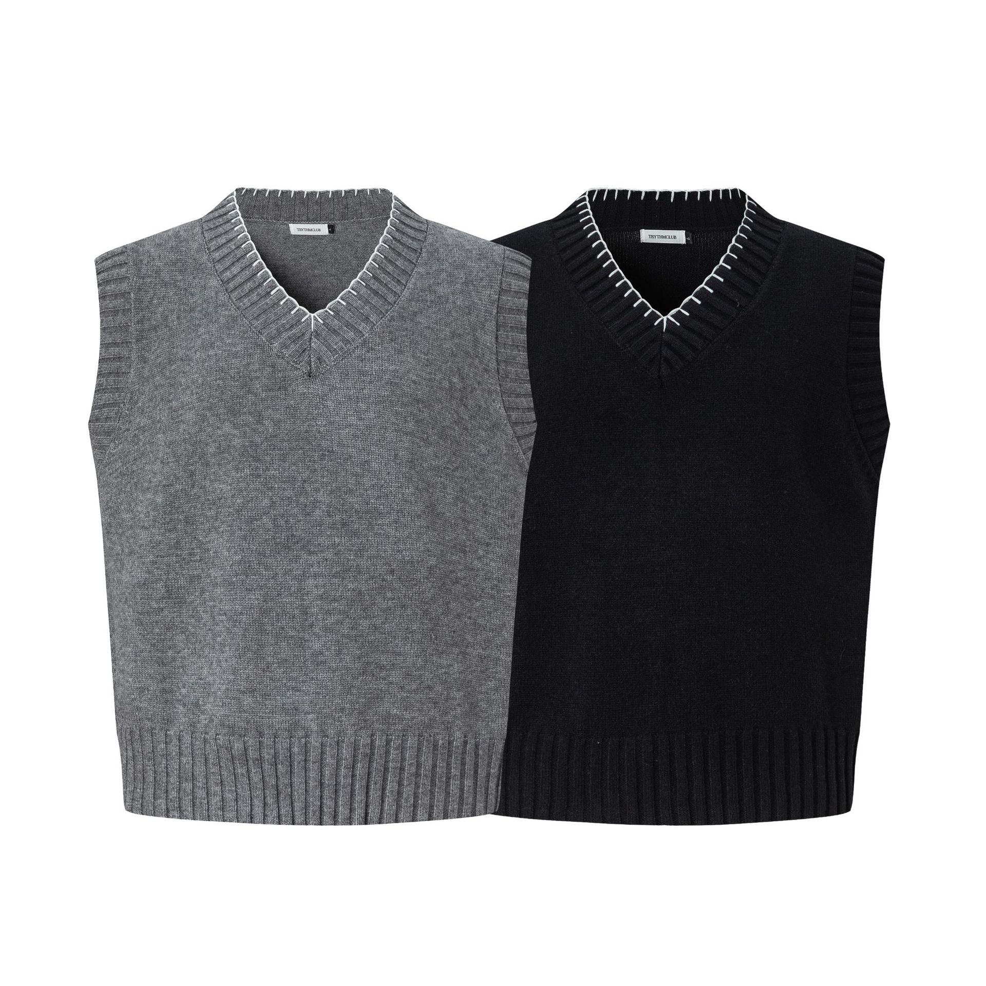 Streetwear Cropped Boxy Blended Vest