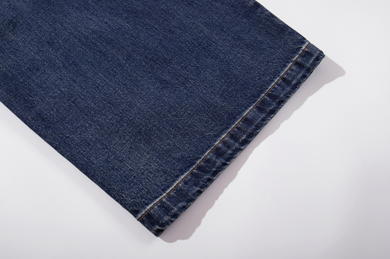 Style Butterfly Cat Whisker Laser-Printed Denim Pants with Unique Design, Wide Leg, Loose Fit, Straight Cut, Oversized Jeans