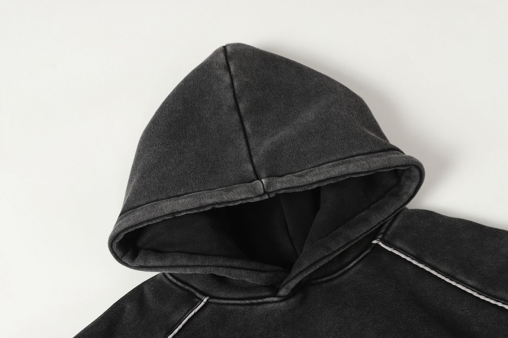 Oversized American Retro Faded Hoodie