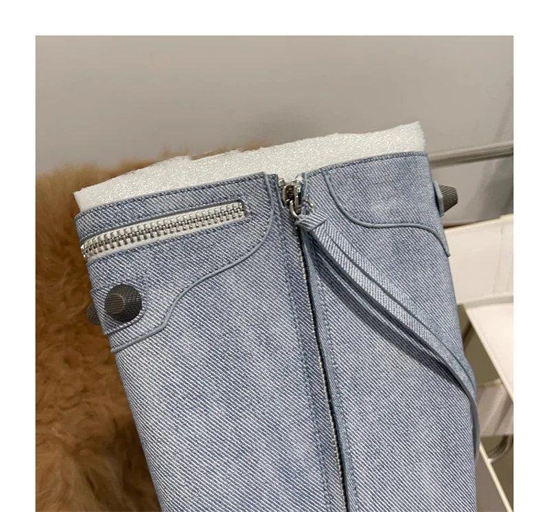 Martin Stiletto Fiber Boots Back Closure