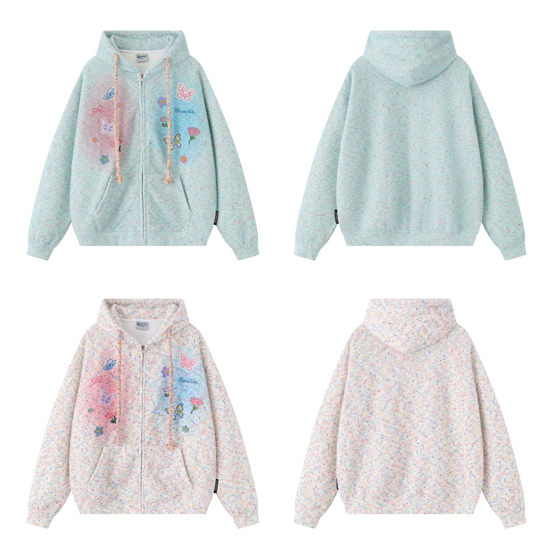 American Retro Loose Fit Long Sleeve Cardigan