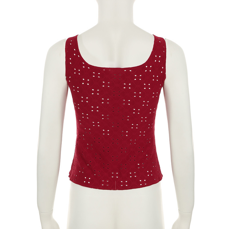 Strapless Polyester Tie-Front Vest