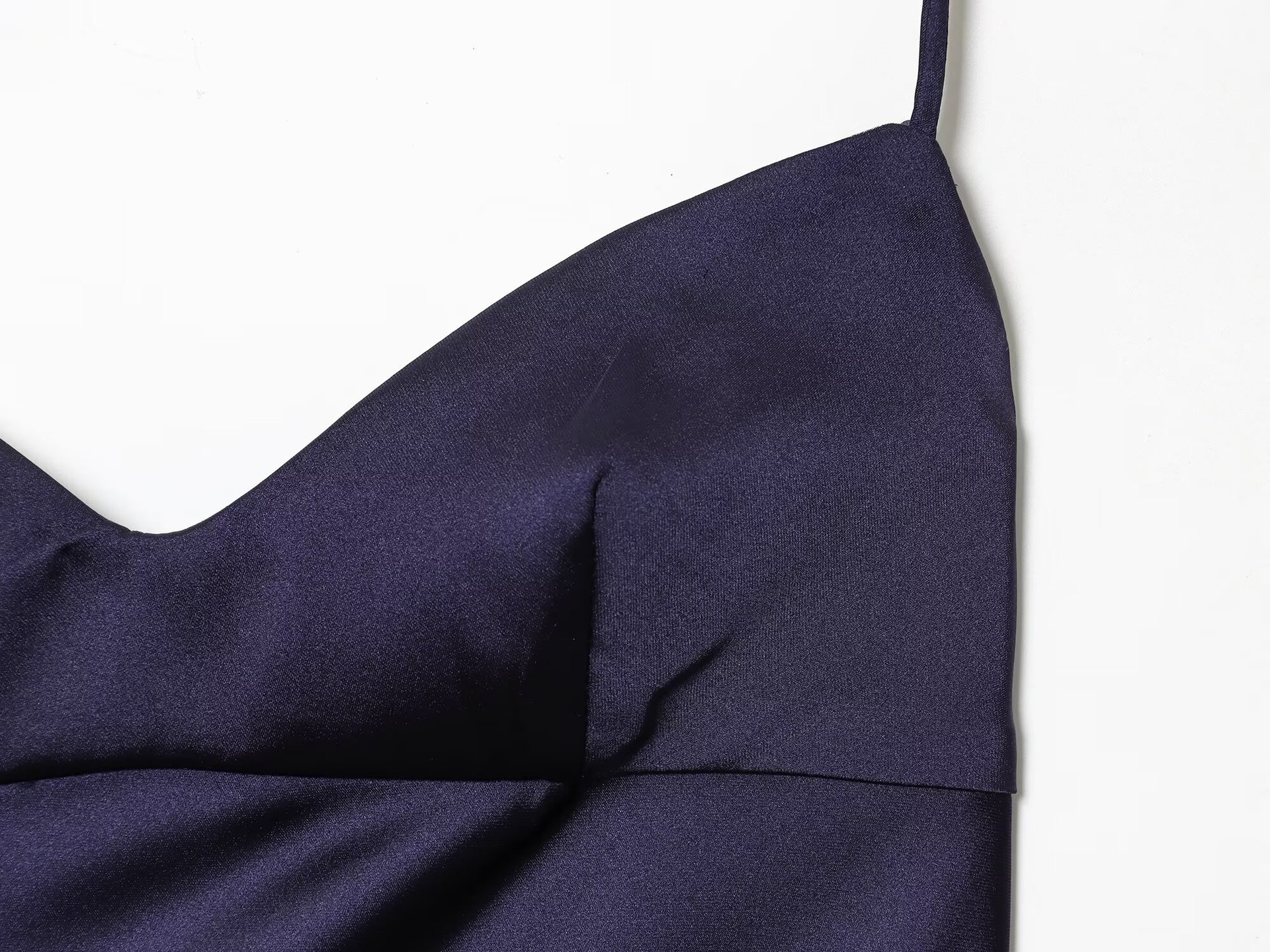 Half High Neck Sleeveless Contouring Slanted Hem Dress