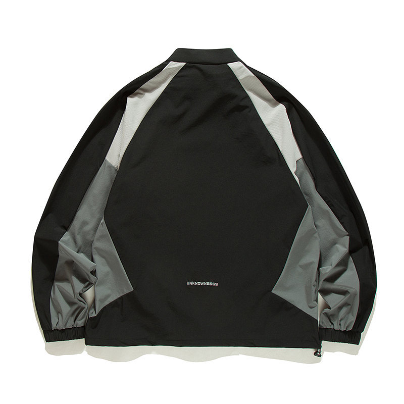 Baseball Oversized Contrast Nylon Performance Hoodie