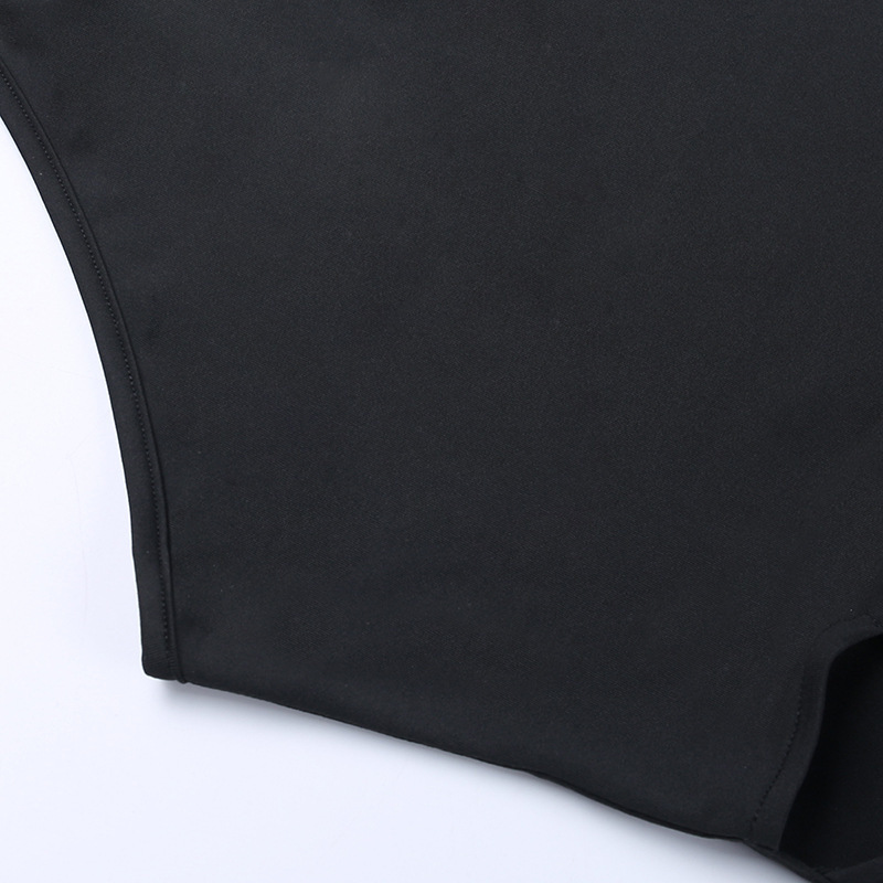 Cowl Cutout High-Waist A-Line Twin Split Dress
