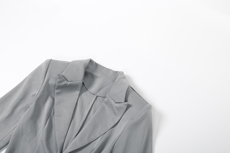 Plunging Neckline Fitted Nipped-In Polyester Dress