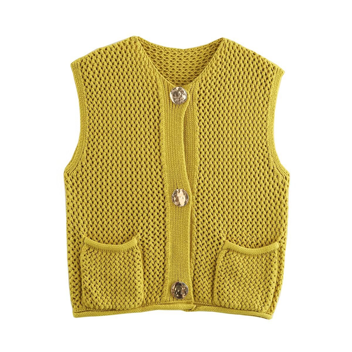 Urban Knit Regular Fit Sleeveless Jacket