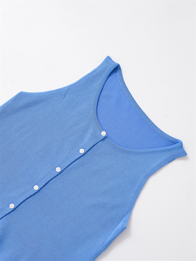 Spring New Style Round Neck Solid Color Loose Pullover Unique Temperament Knitwear