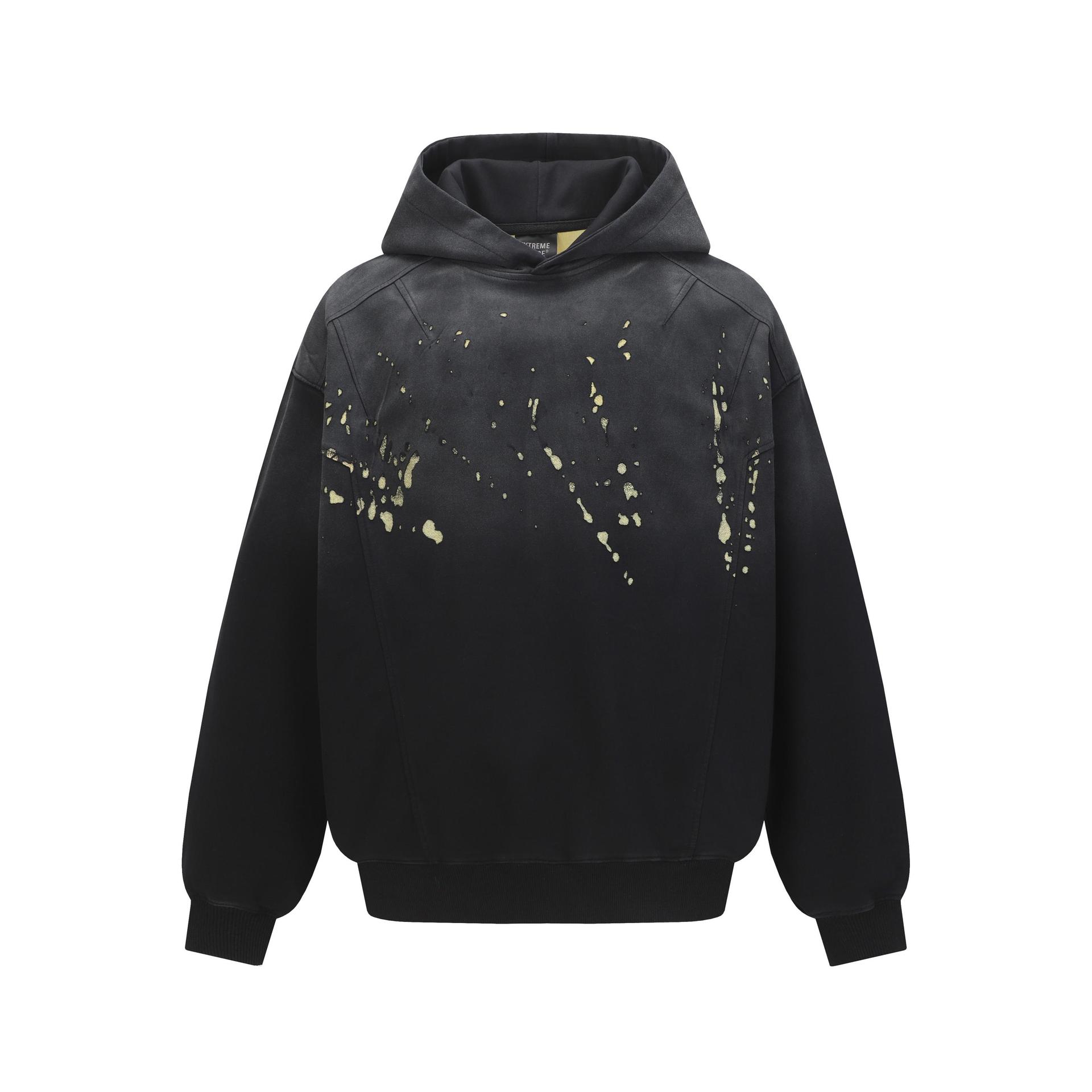 Cotton Polyester Paint Splatter Hoodie