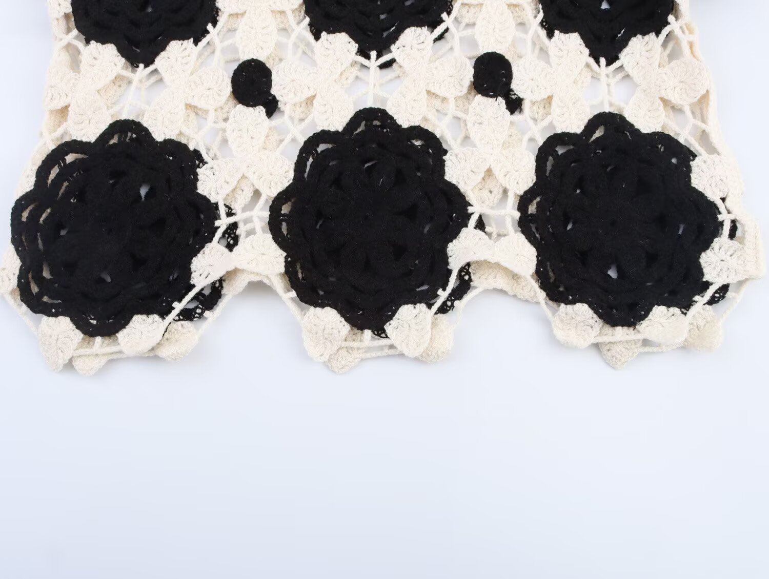 Polyester Long Bell Crew Sweater
